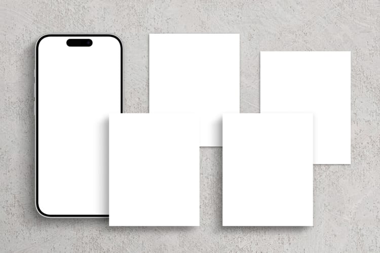 Social Media Portrait & Phone Mockup