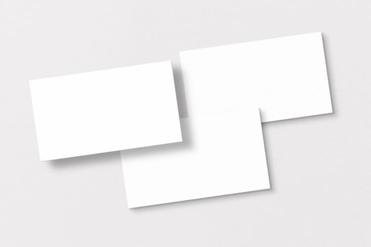 Sun Shadow Vertical Business Card Mockup