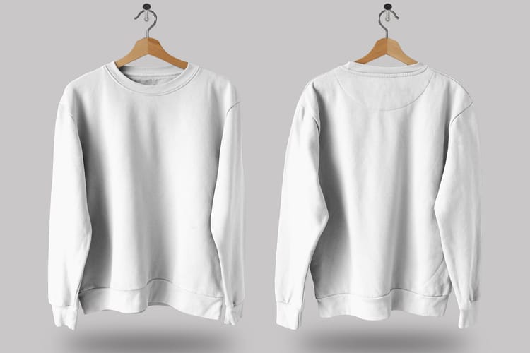 Sweatshirt Mockup Set Front & Back View