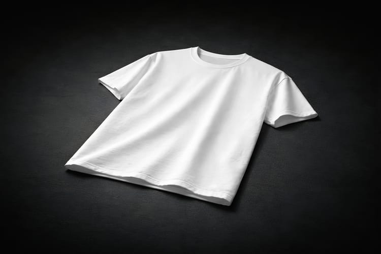 T-shirt Mockup on Dark Background