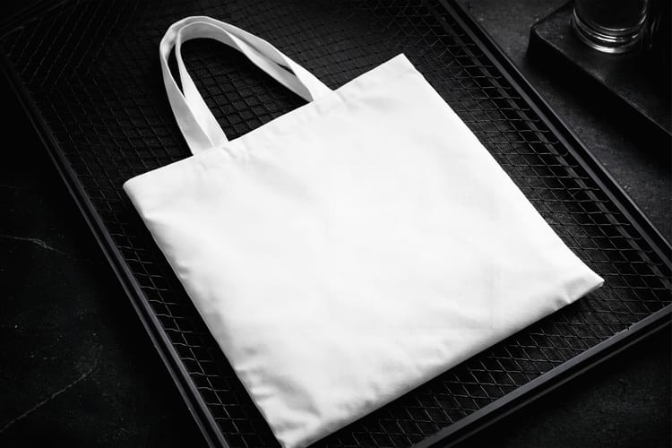 Totebag Mockup on Dark Background