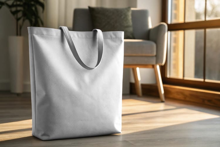 Totebag Mockup on Floor