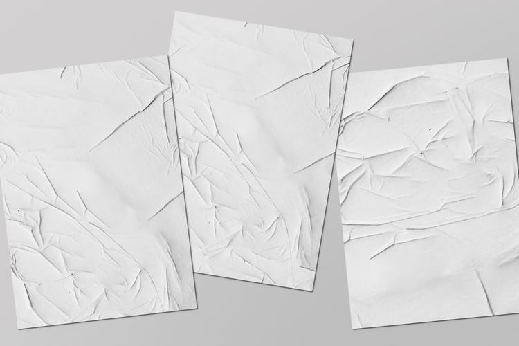 Trio Urban Fold Poster Mockup