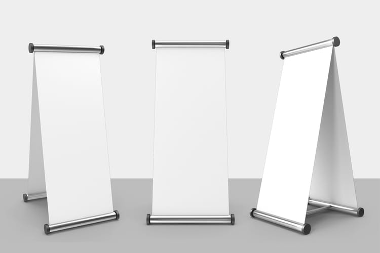 Trio Vertical Banner Mockup