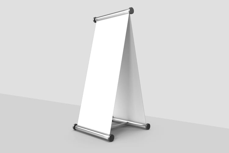 Vertical Banner Mockup Left