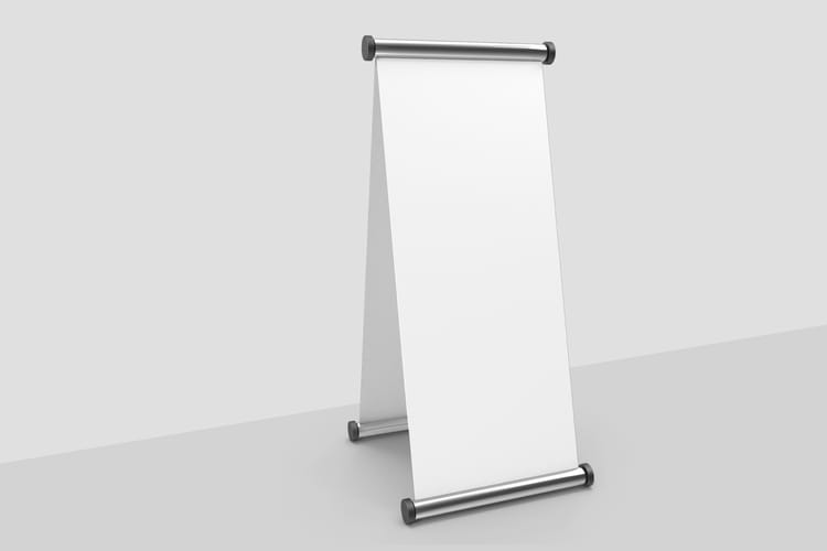 Vertical Banner Mockup Right