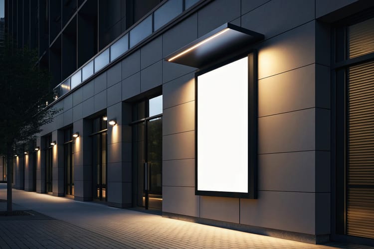 Wall Billboard Mockup